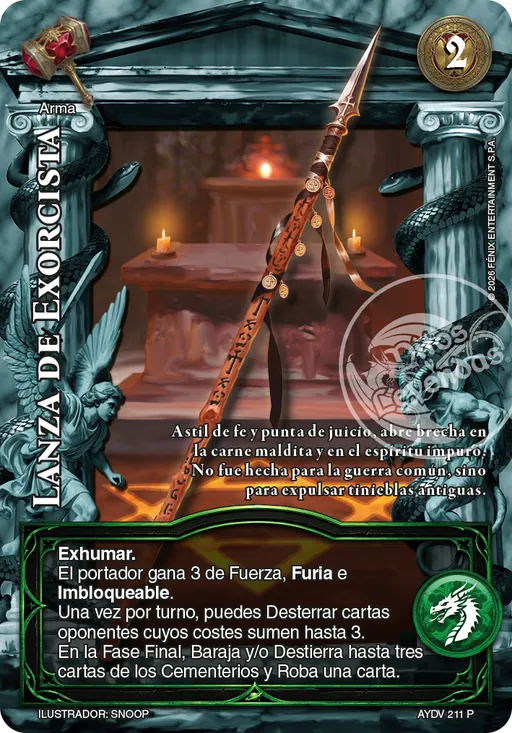Lanza de Exorcista