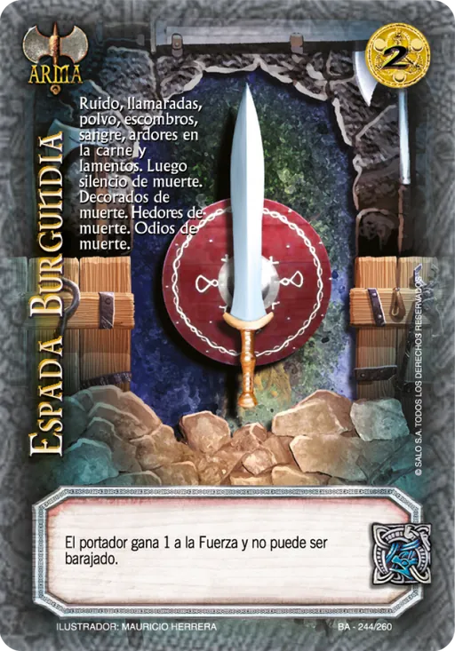 Espada Burgundia