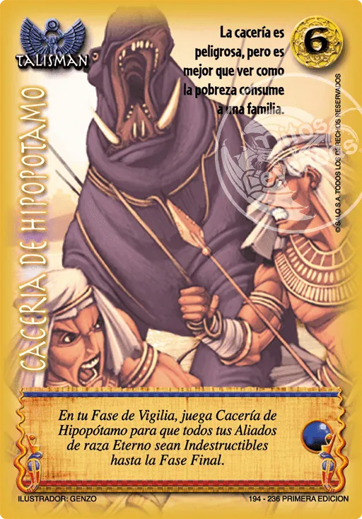Cacería de Hipopótamo