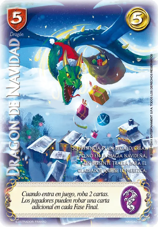 Dragón de Navidad