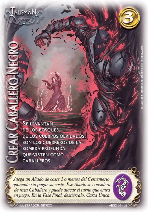 Crear Caballero Negro