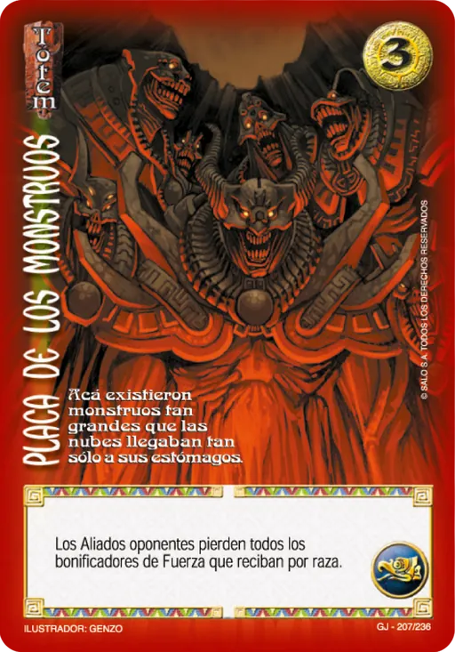 Placa de los Monstruos
