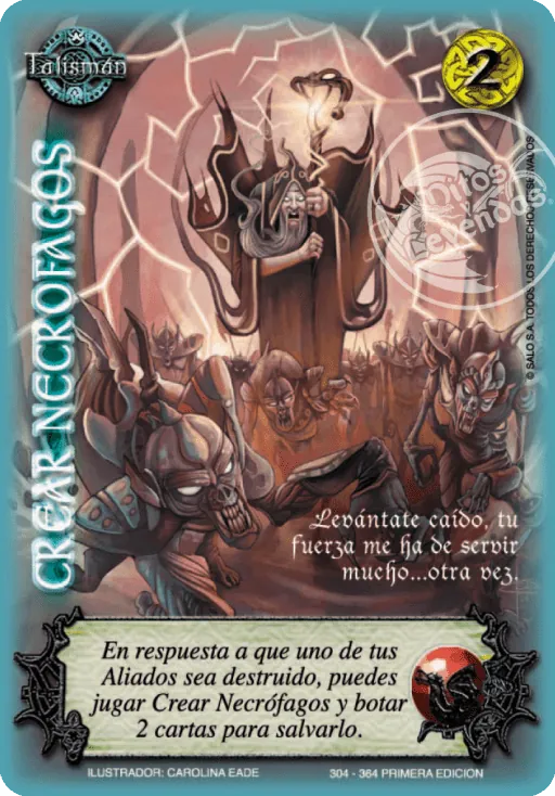 Crear Necrófagos