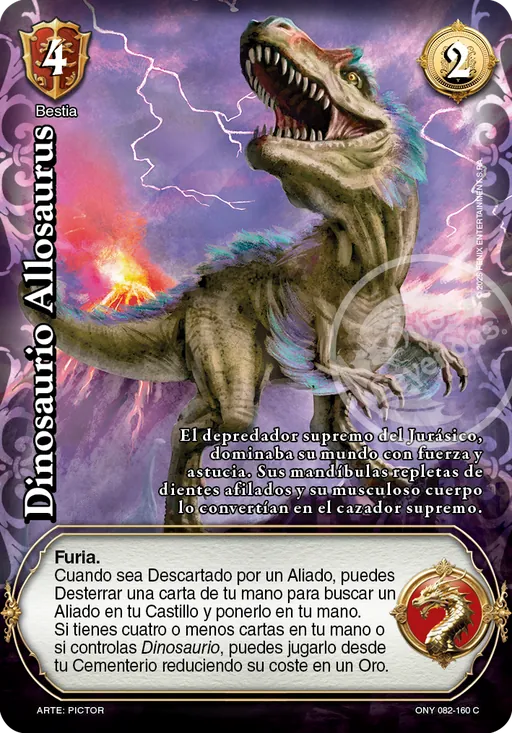 Dinosaurio Allosaurus