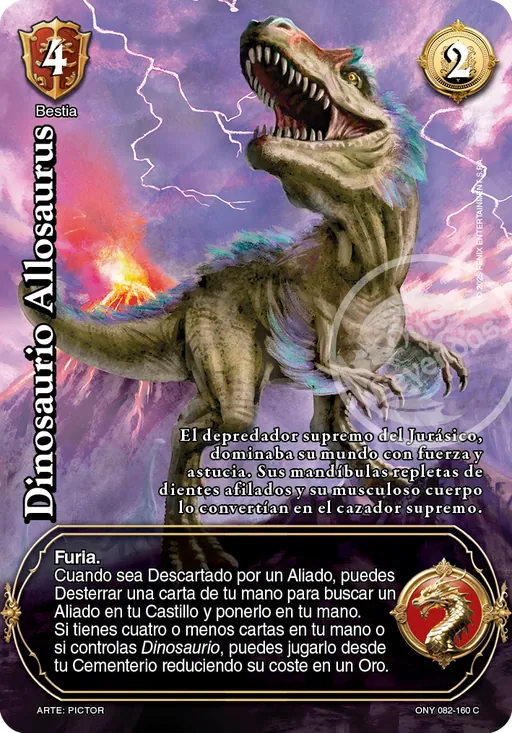 Dinosaurio Allosaurus