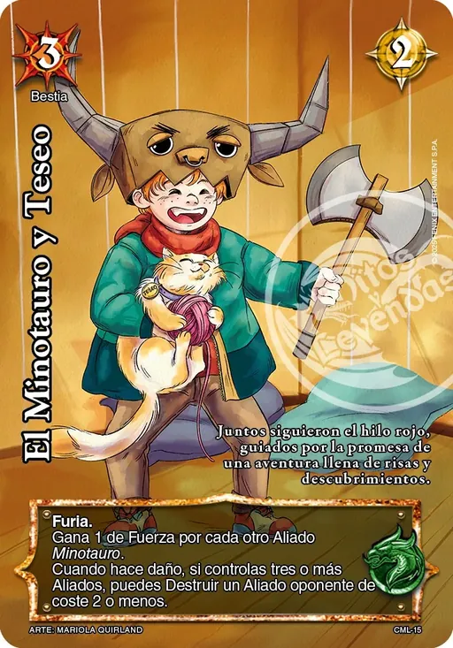 El Minotauro y Teseo